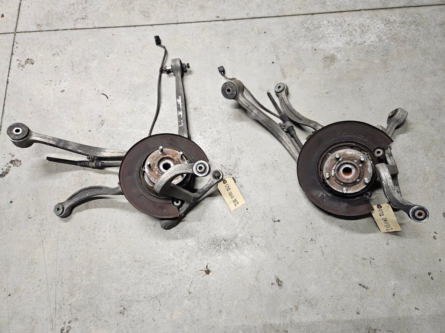 Rear Complete Hubs & Control Arms