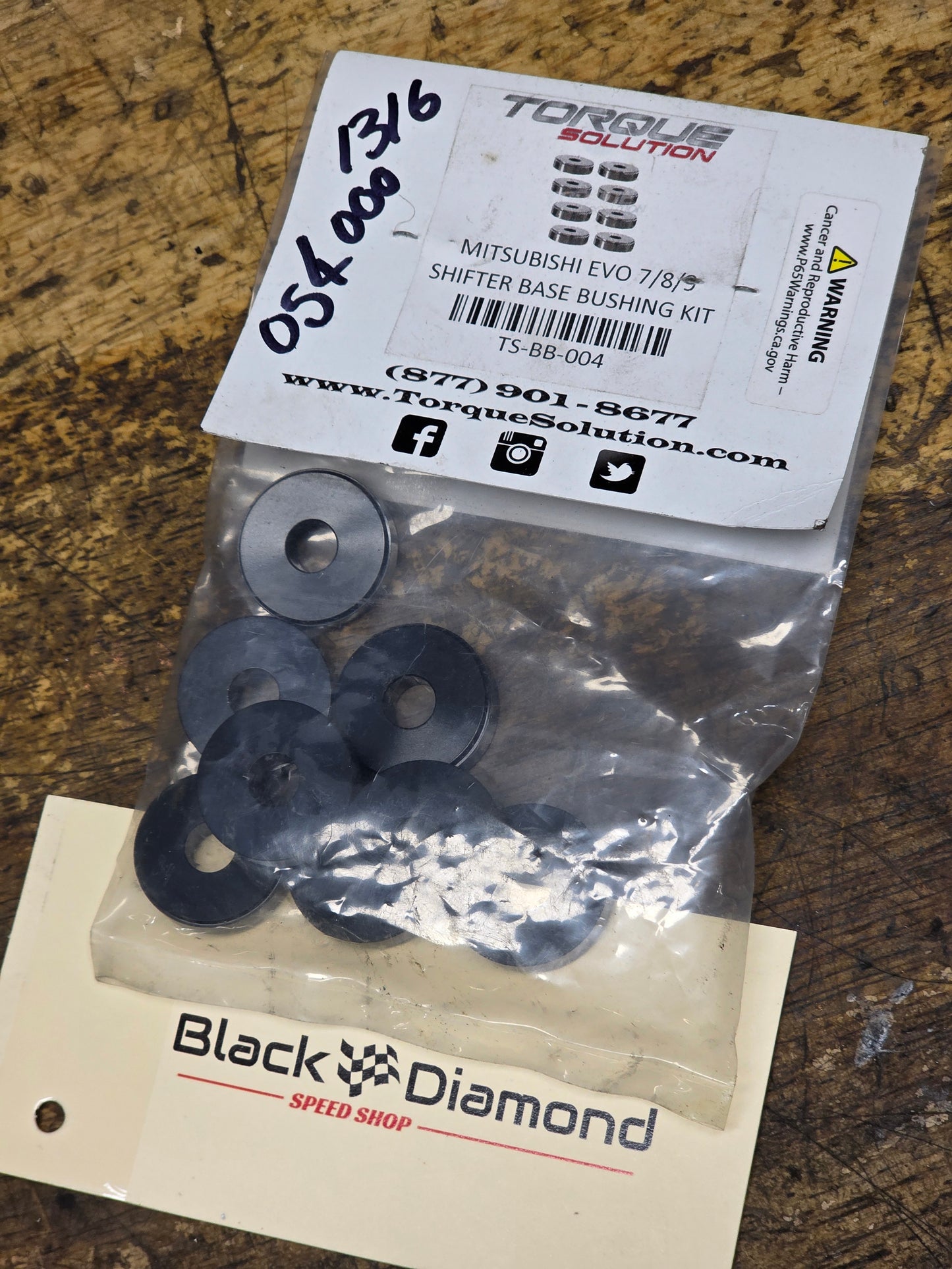 Evo 8-9 Torque Solution Solid Shifter Base Bushings