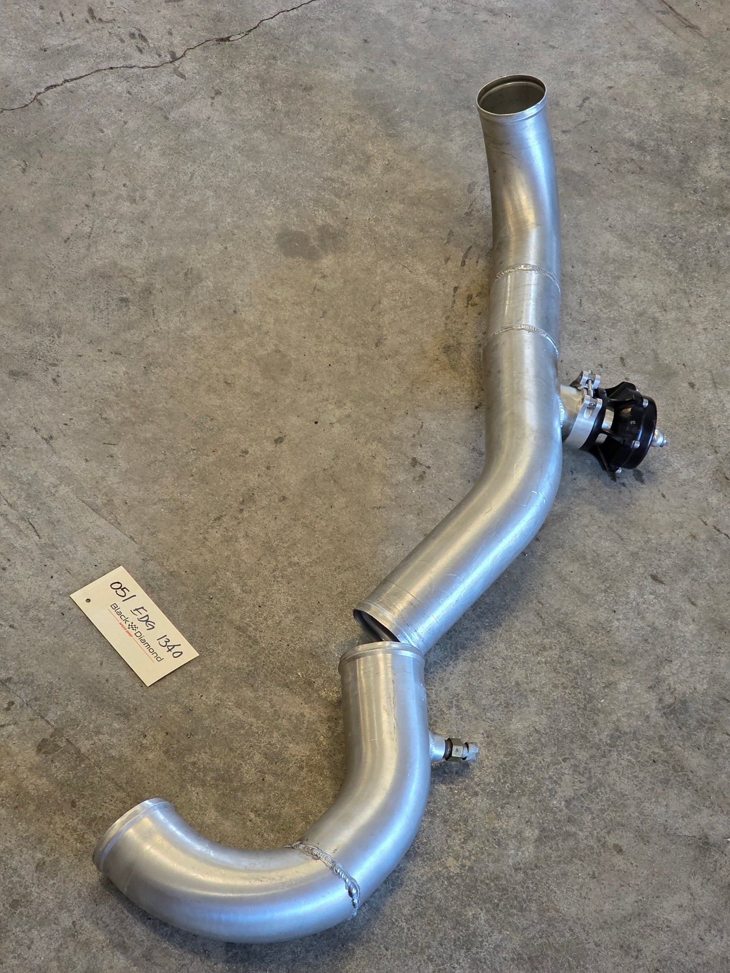 Evo 8-9 3" Upper Intercooler Pipe w/ Tial BOV
