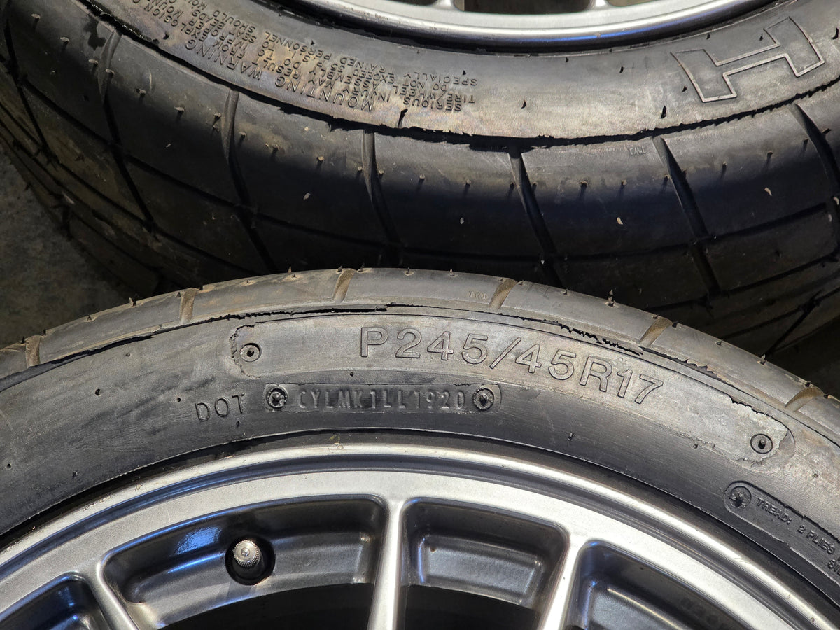 Mitsubishi Evo 9 SE BBS wheels with M&H RaceMaster tires 245/45R17 at BD Speed Shop – photo 8
