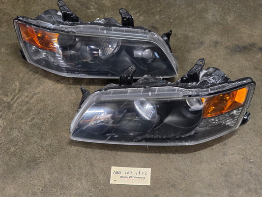 Evo 8/9 NON-HID Headlights - Blacked Out