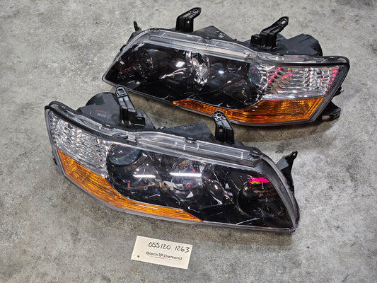 Evo 9 JDM NON-HID Headlights - Black Chrome