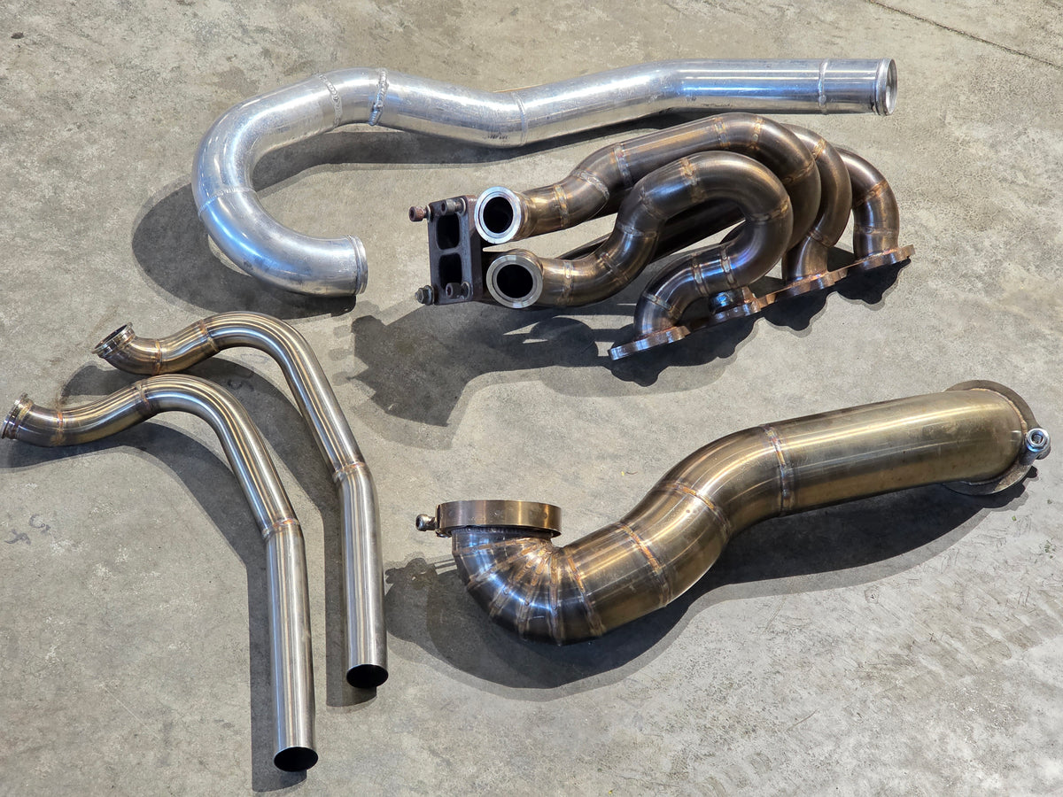 STM SideWinder forward facing turbo kit for Mitsubishi Evo 8 9 Turbo Taxi at BD Speed Shop – photo 2