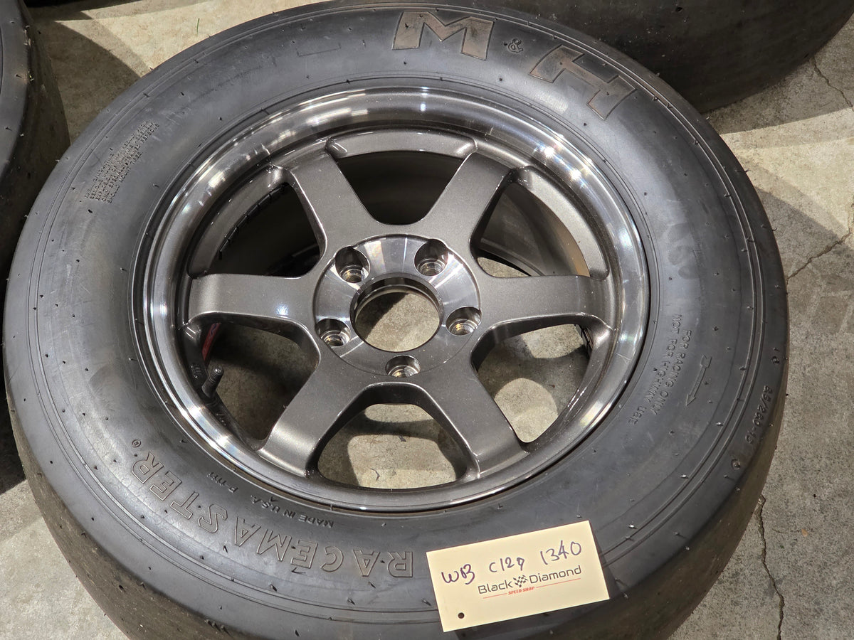 Rays Te37 SL 15" Wheels w/ M&H Tires