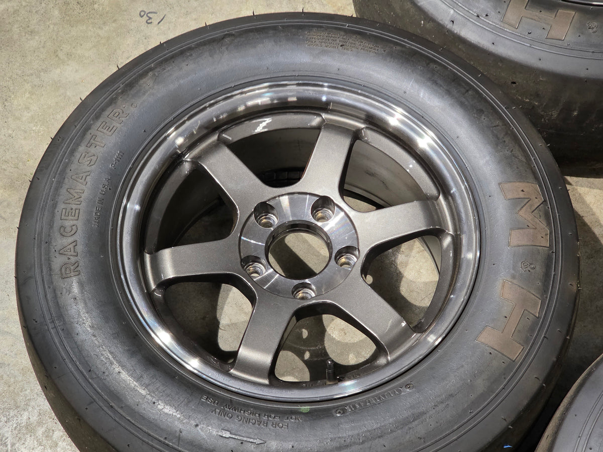 Rays Te37 SL 15" Wheels w/ M&H Tires