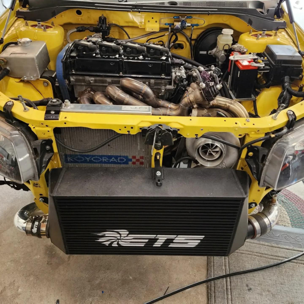 STM SideWinder forward facing turbo kit for Mitsubishi Evo 8 9 Turbo Taxi at BD Speed Shop – photo 3