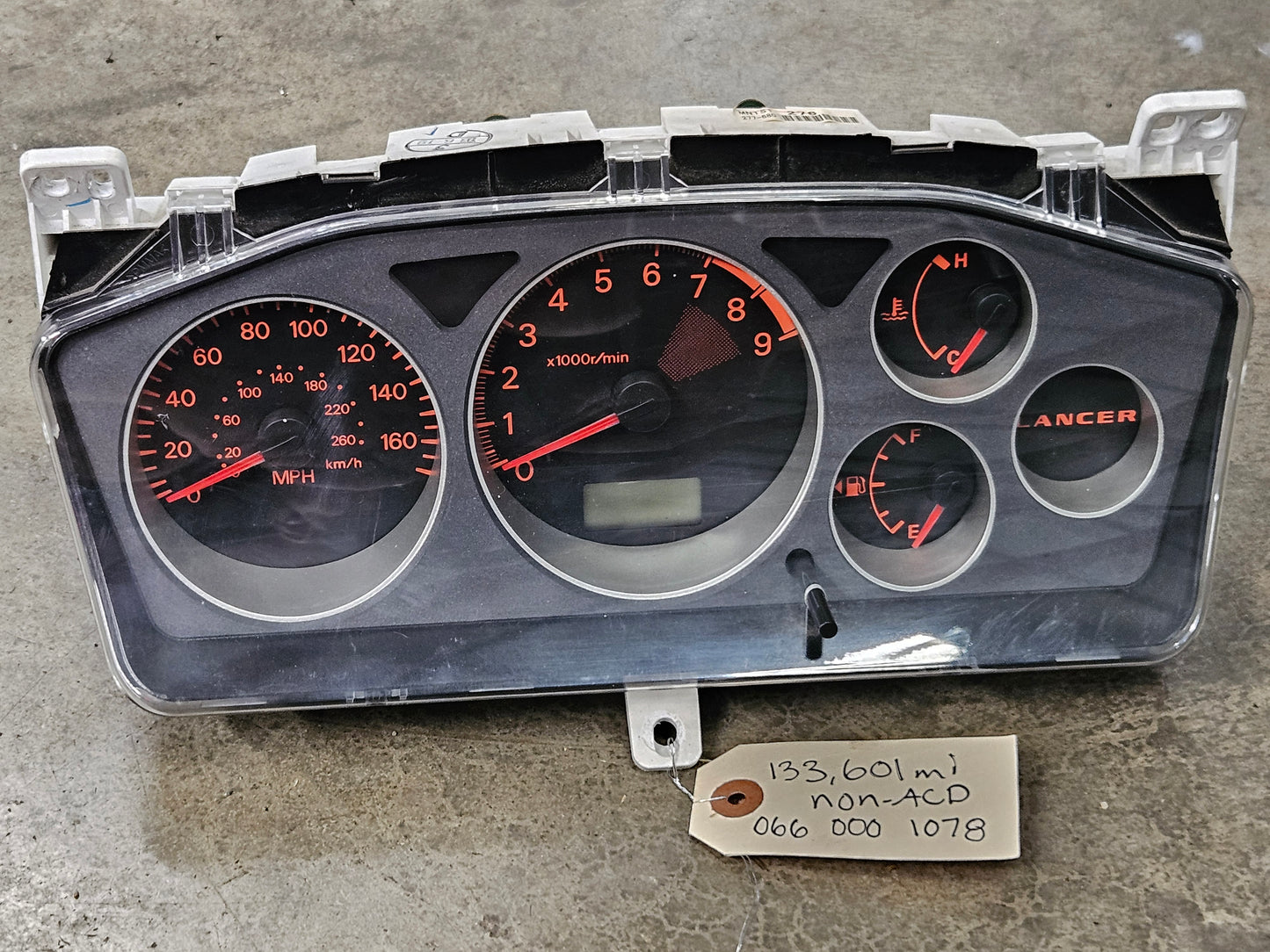 Evo Gauge Cluster Speedo